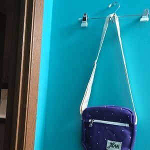 Purple Polka Dot Crossbody Bag